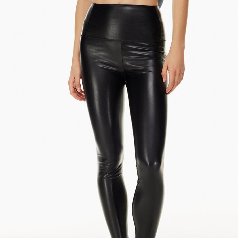 Wilfred Free  Daria Pant  Vegan Faux Leather  High Rise  Full Length Legging